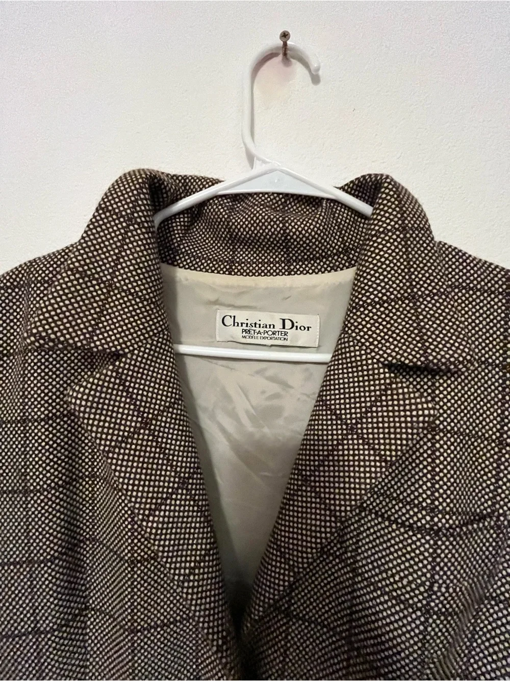 Vintage Dior blazer tweed